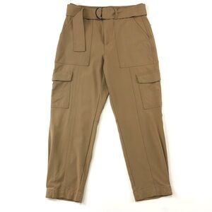 Banana Republic belted cargo pants stretch womens pants Size 6 caramel